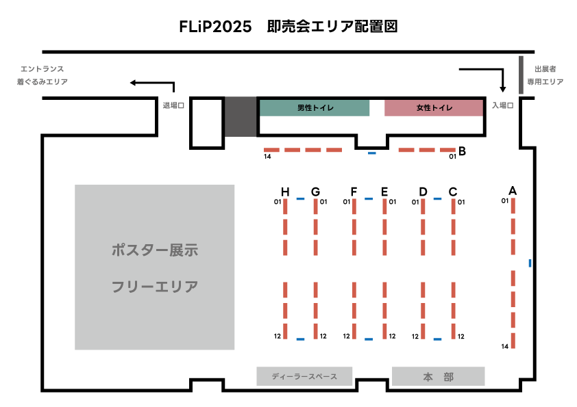サークル配置図